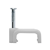 скобы №4  белые  фото