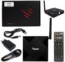 медиа-приставка tx6s allwinner h6 - 2gb/8gb android 9,0 медиаплеер smart tv iptv ott приставка 4k  фото