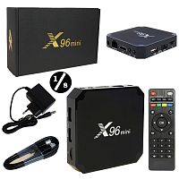 медиа-приставка x96 mini - 1gb/8gb android 7.1 медиаплеер smart tv iptv приставка wifi 2.4 ghz  фото