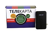 цифровой спутниковый ресивер ewo-007 hd mpeg-4/dvb-s2/t2mi, поддержка conax, подходит для телекарты  фото