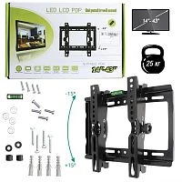 кронштейн для телевизора 14-43" yt-kt1442 на стену наклонный для тв/монитора до 25кг  фото