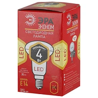 лампа светодиодная эра эко. рефлектор эра led smd r39-4w-827-e14 eco.  фото