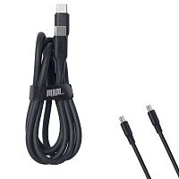 кабель type-c - type-c mrm pd85t шнур для телефона черный, 6a 60w, длина 1,2м  фото