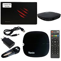 медиа-приставка tanix h2 - 2gb/16gb android 9,0 медиаплеер smart tv iptv ott приставка 4k hd h.265  фото